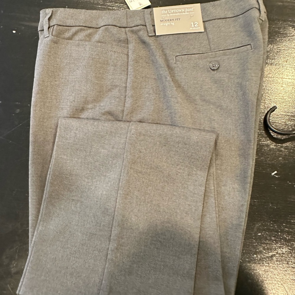 Christopher & Banks uptown pant gray size 12 new